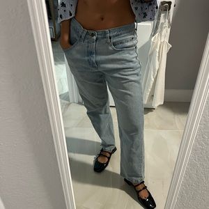 Vintage low rise loose wrangler jeans